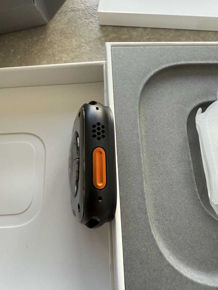 Apple Watch Ultra 2 49mm Black Titanium Case with Black Ocean Band