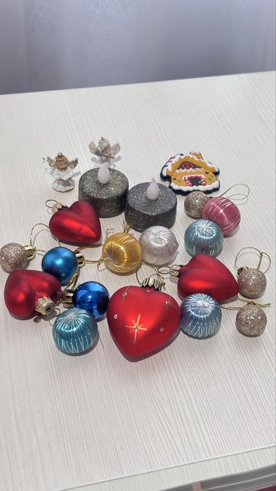 Набір новорічний різдвяний декор