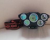 Latarka czołowa LED akumulator USB