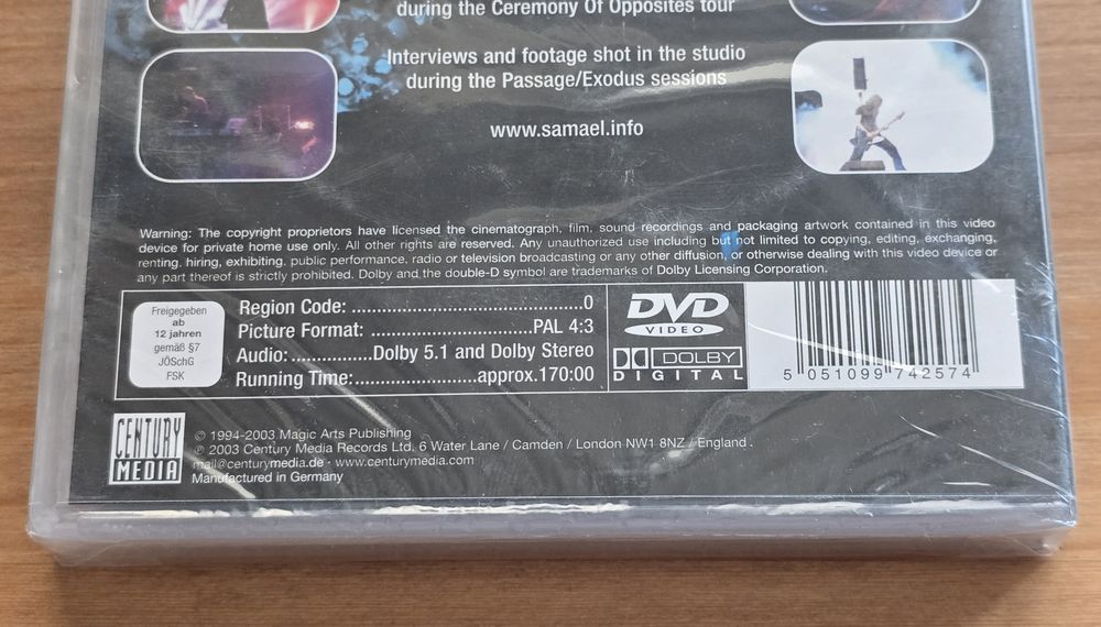 Samael Black Trip 2DVD *NOWA* 2003 Illinois 1994 Kraków 1996 Abtsgmünd