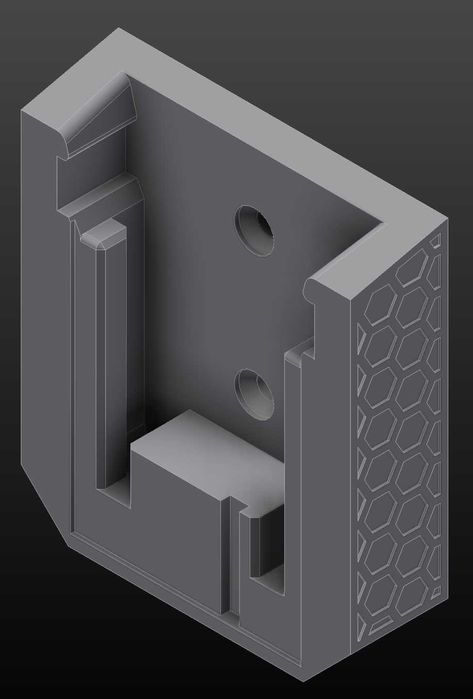 Uchwyt na baterie Milwaukee M18 – mocowanie ścienne | Druk 3D