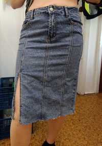 Женская юбка джинсовая