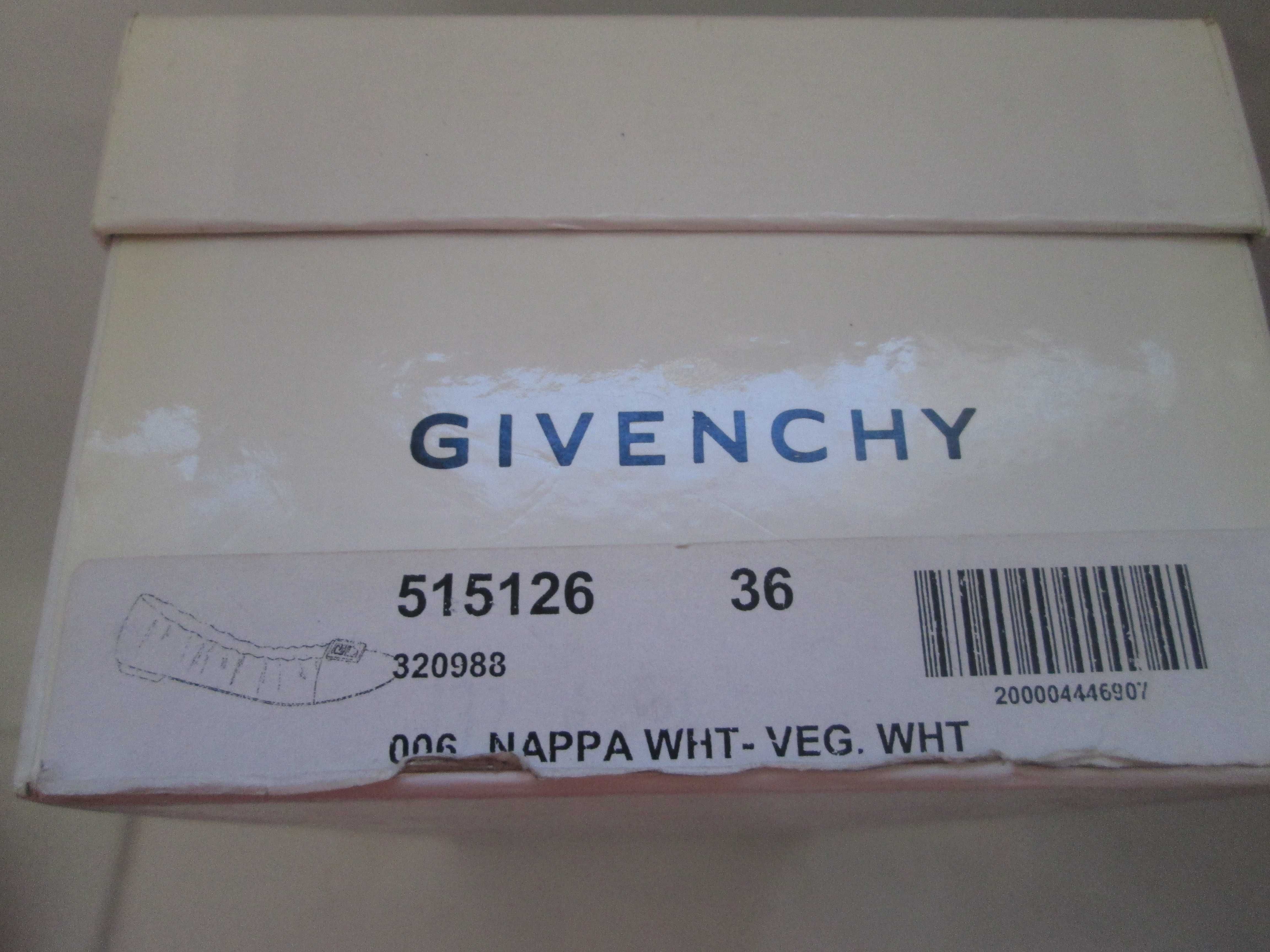 Givenchy białe balerinki skórzane r. 36 nowe