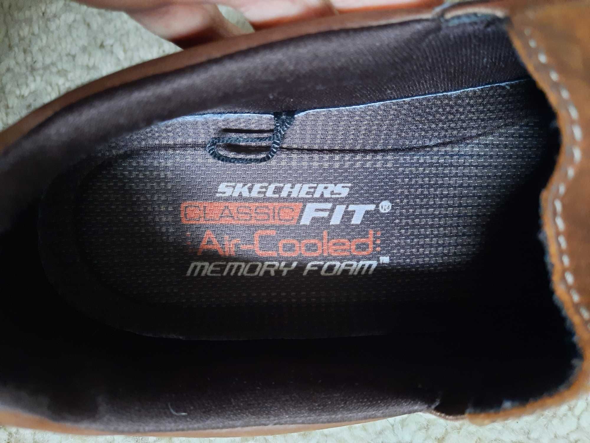 Шкіряні мокасини туфлі Skechers