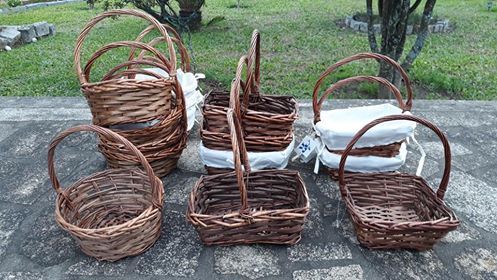 Cestas cestos vime para Cabazes Natal ou Pão (p/desocupar arma