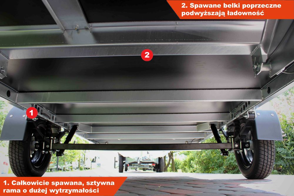 Duża Przyczepka N7-350 CT GN164 345x150 na skuter śnieżny, quady