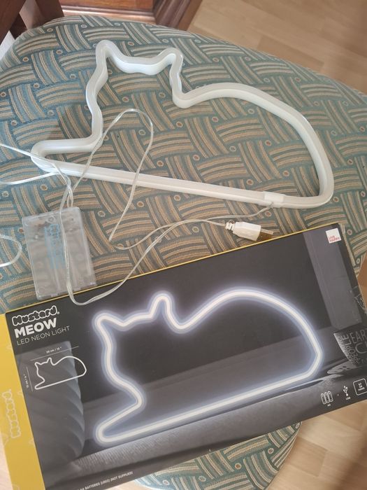 Neonowa lampa LED Mustard Meow