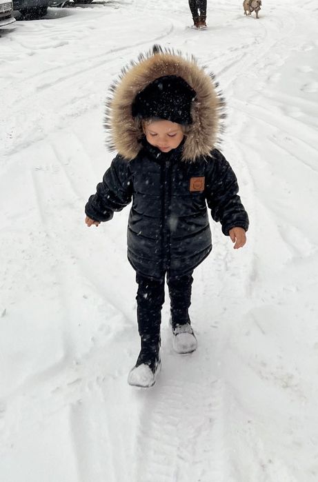 Zestaw: naturalne futro, kombinezon zimowy i kurtka L’Attante unisex