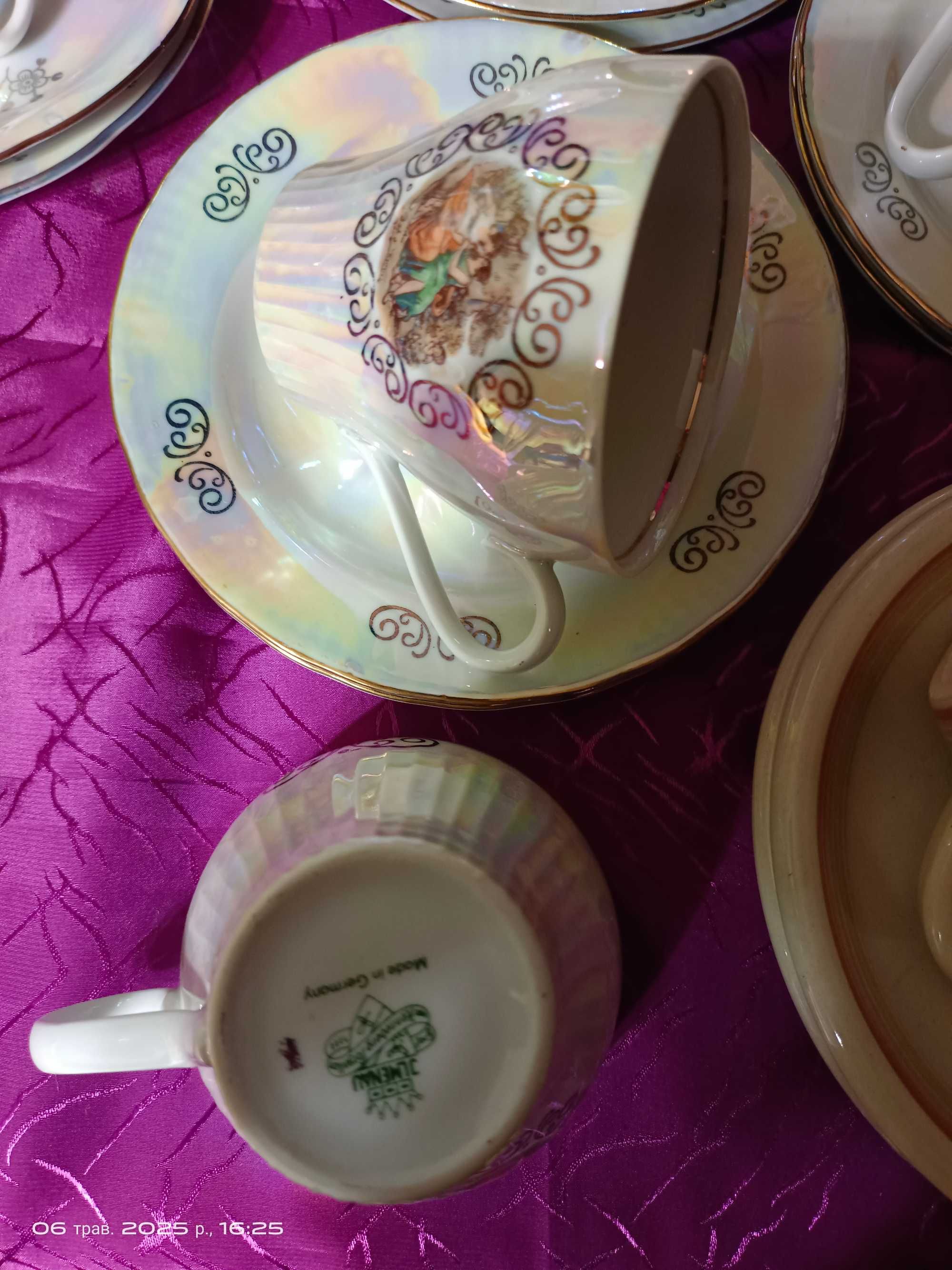 Сервизы ГДР Мадонны, Роза. Kahla , Jlmenau.