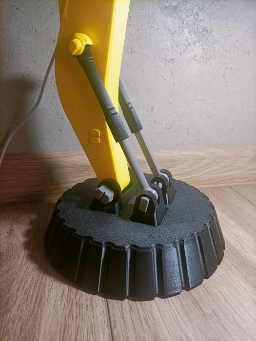 Lampka biurkowa Koparka dedykowana najmłodszym