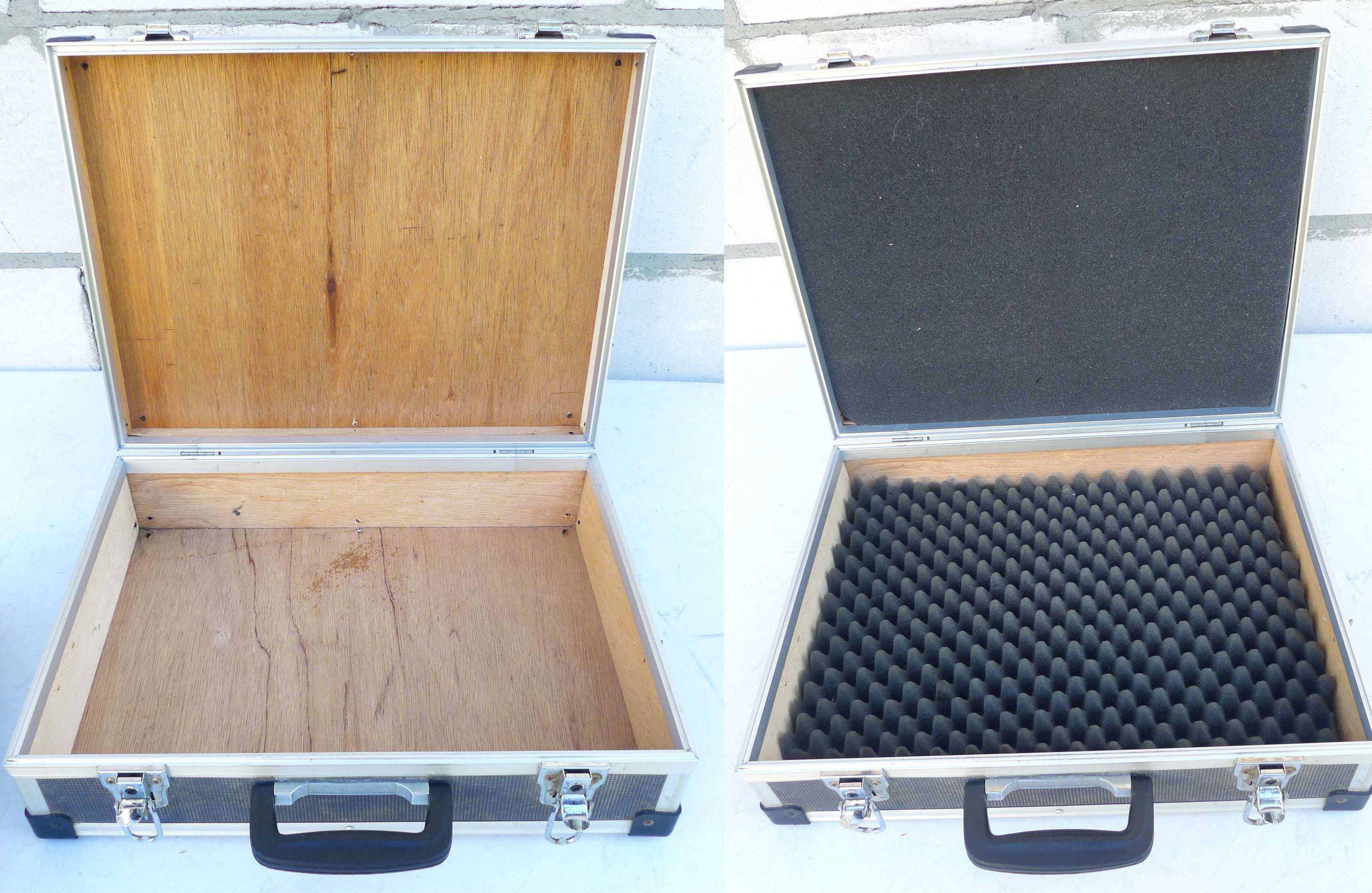 Walizka Etui Case 45,5x36x14cm Futerał  Organizer dwie pianki