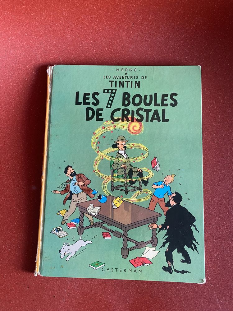 Livro Tintin Les 7 Boules de Cristal
