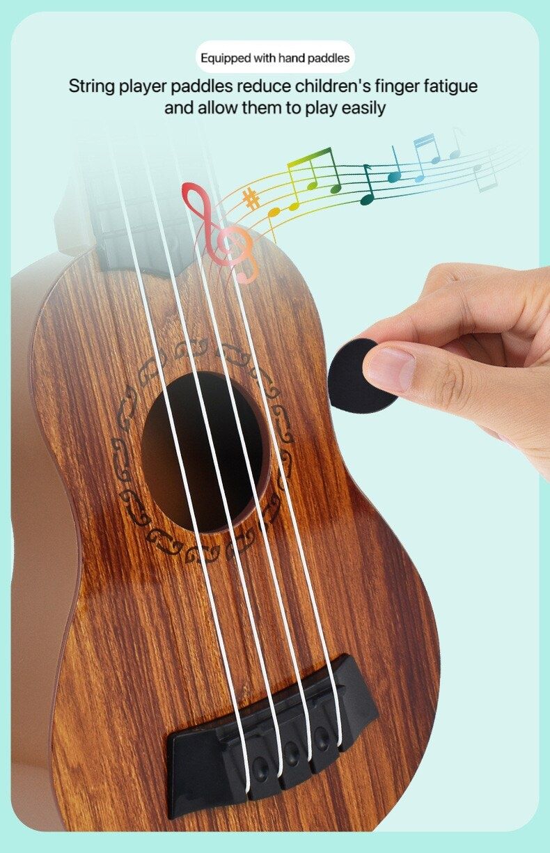 Гітара дитяча іграшкова для розвитоку і навчання, інтерактивна укулеле