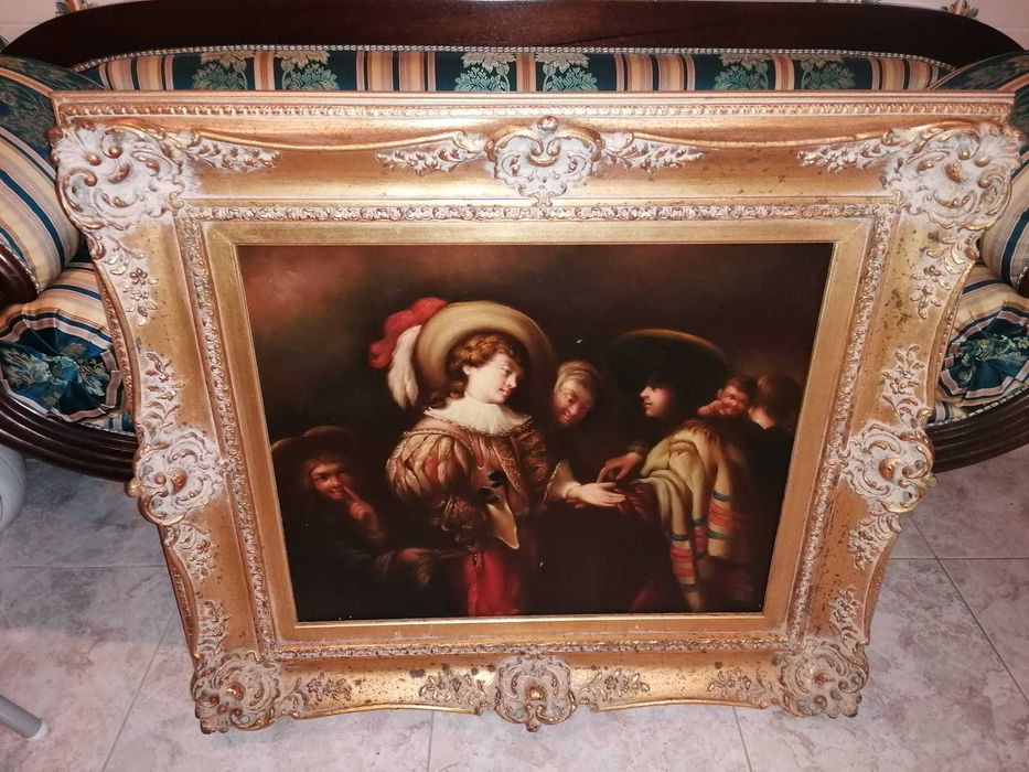 Quadro em óleo sobre tela - Origem USA