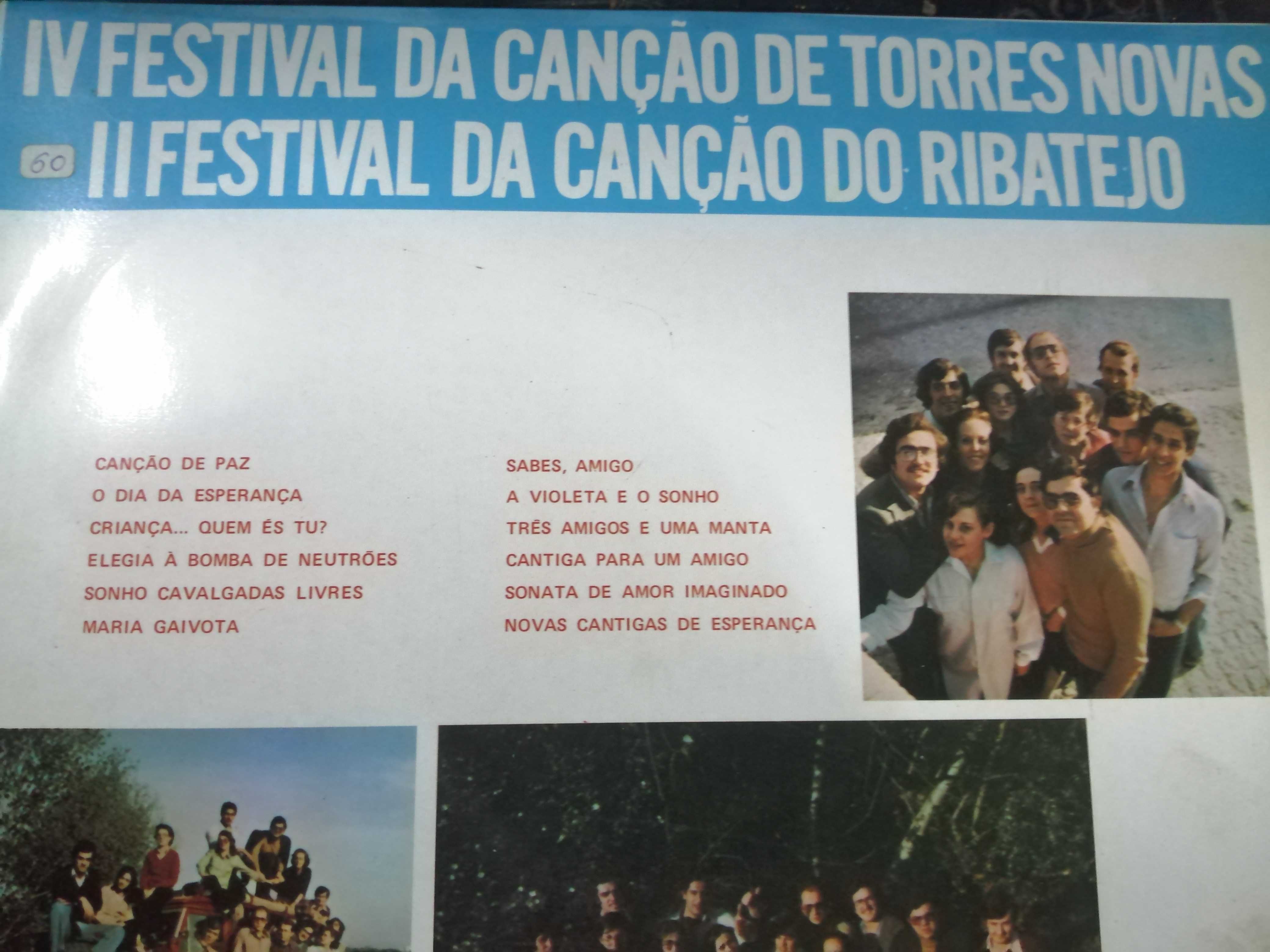 vinil , lp antigo , iv festival da cançao de torres novas