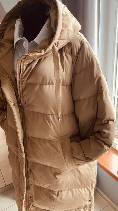 Długa kurtka pikowana płaszcz