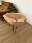 Nowy! Stolik z plastra drewna - jesion