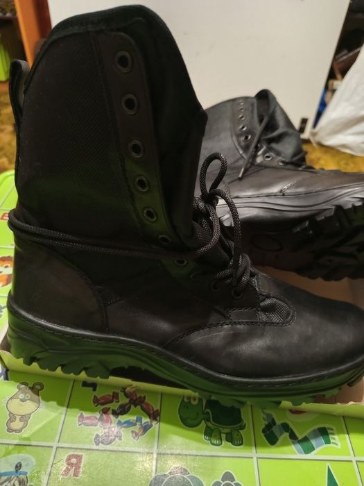 Берці тактичні шкіряні літні