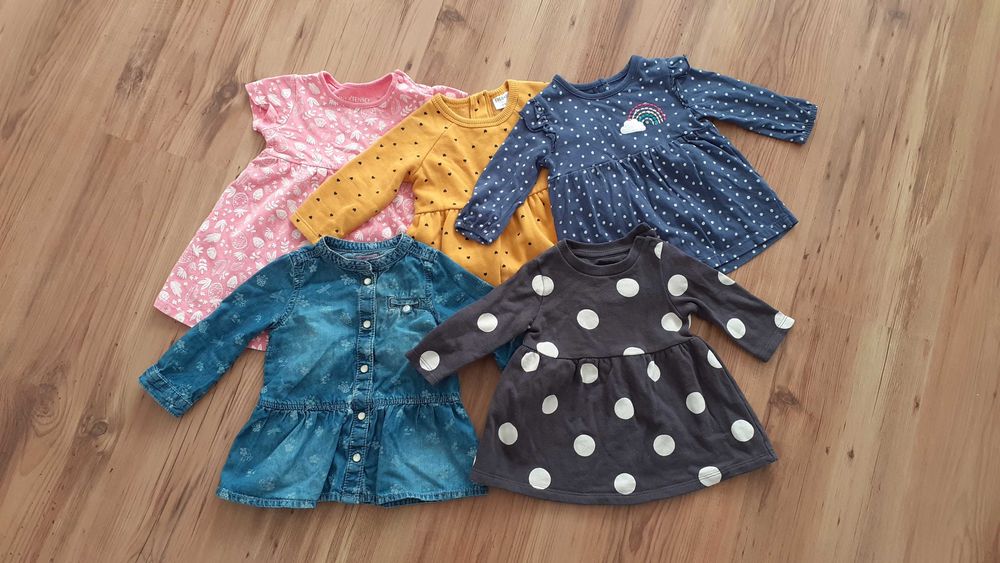 5 sukienek do 3 miesiąca