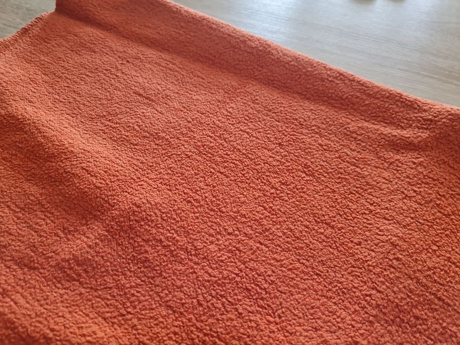 Koc, rudy, pomarańczowy, ceglasty 100x150cm