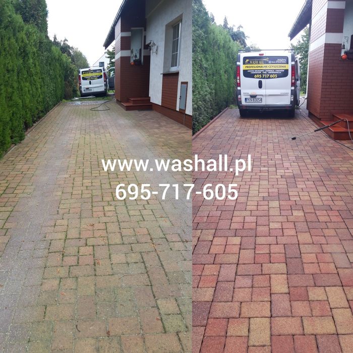 Mycie kostki brukowej elewacji dachów malowanie impregnac czyszczenie