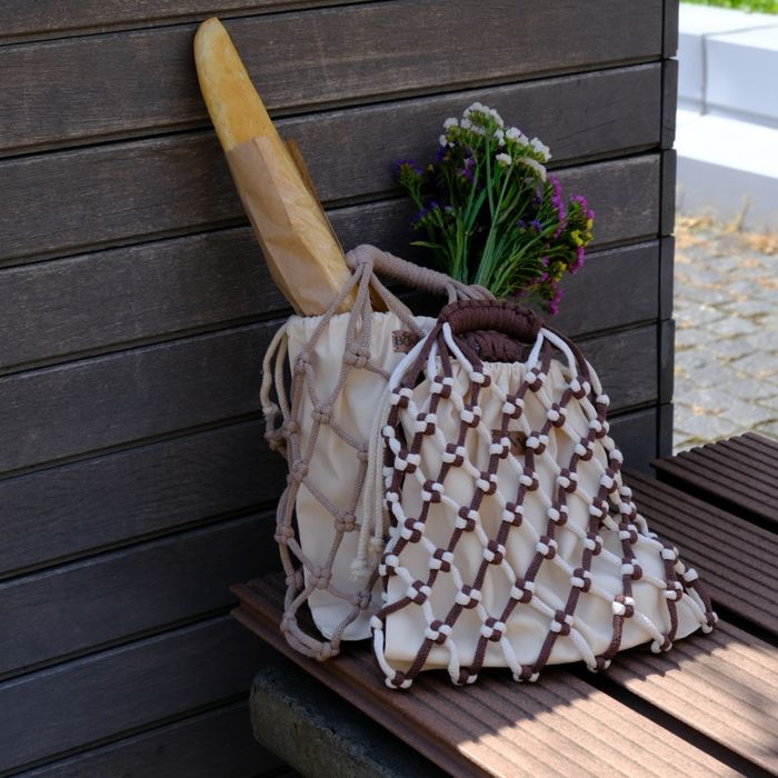 Трендова літня сумка макраме ручної роботи