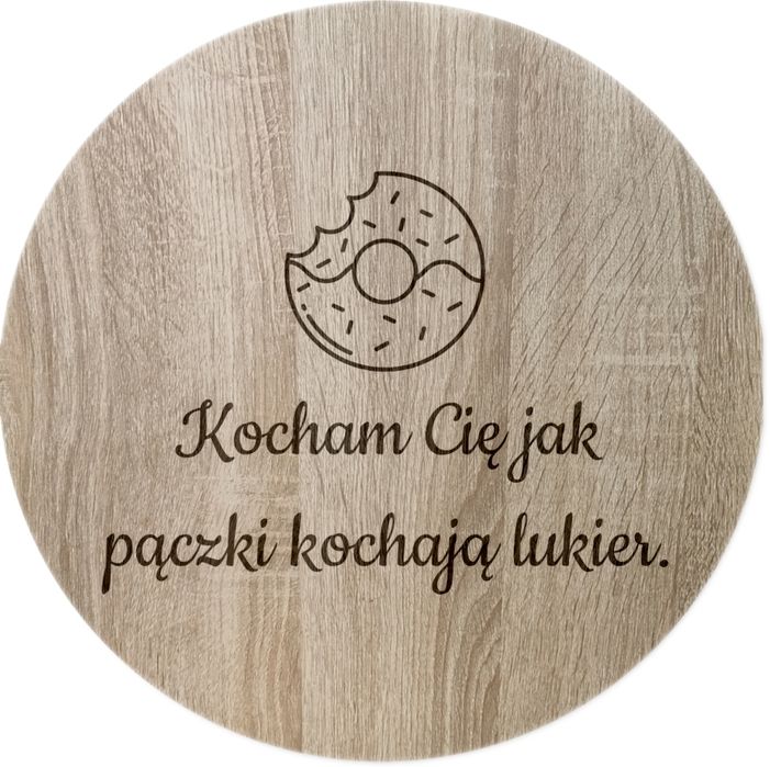 Zestaw Podkładek pod kubek 4 sztuki dla Zakochanych grawerowane