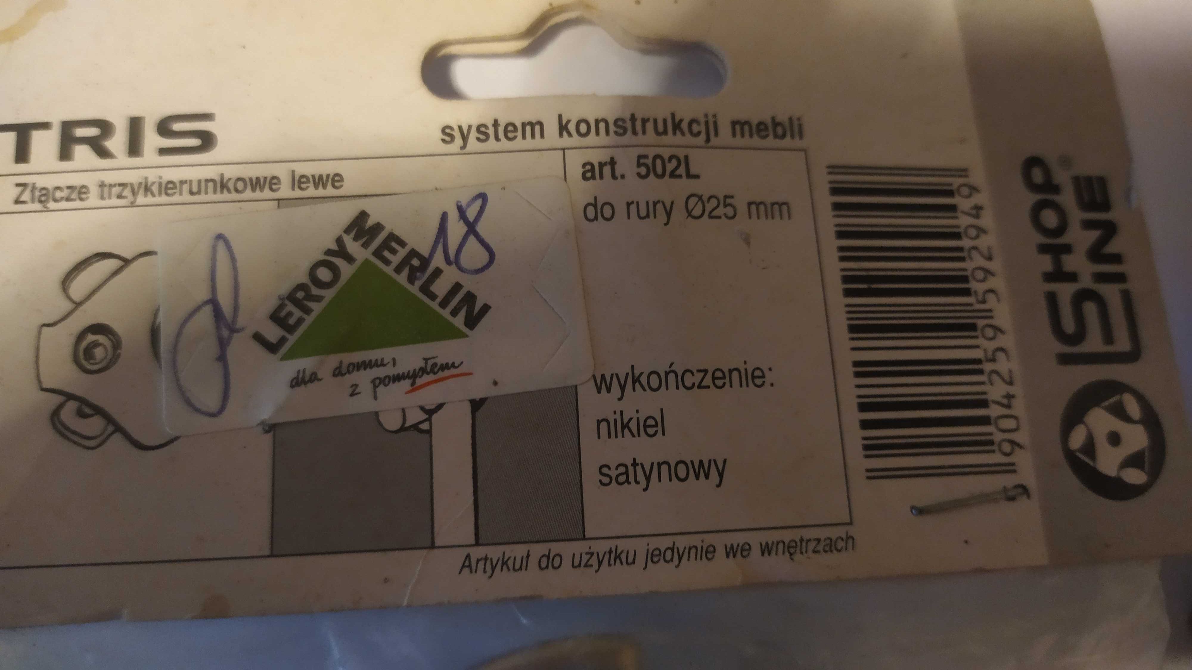 Tris system montażu mebli rurowo- kulowe w zestawie 6 sztuk