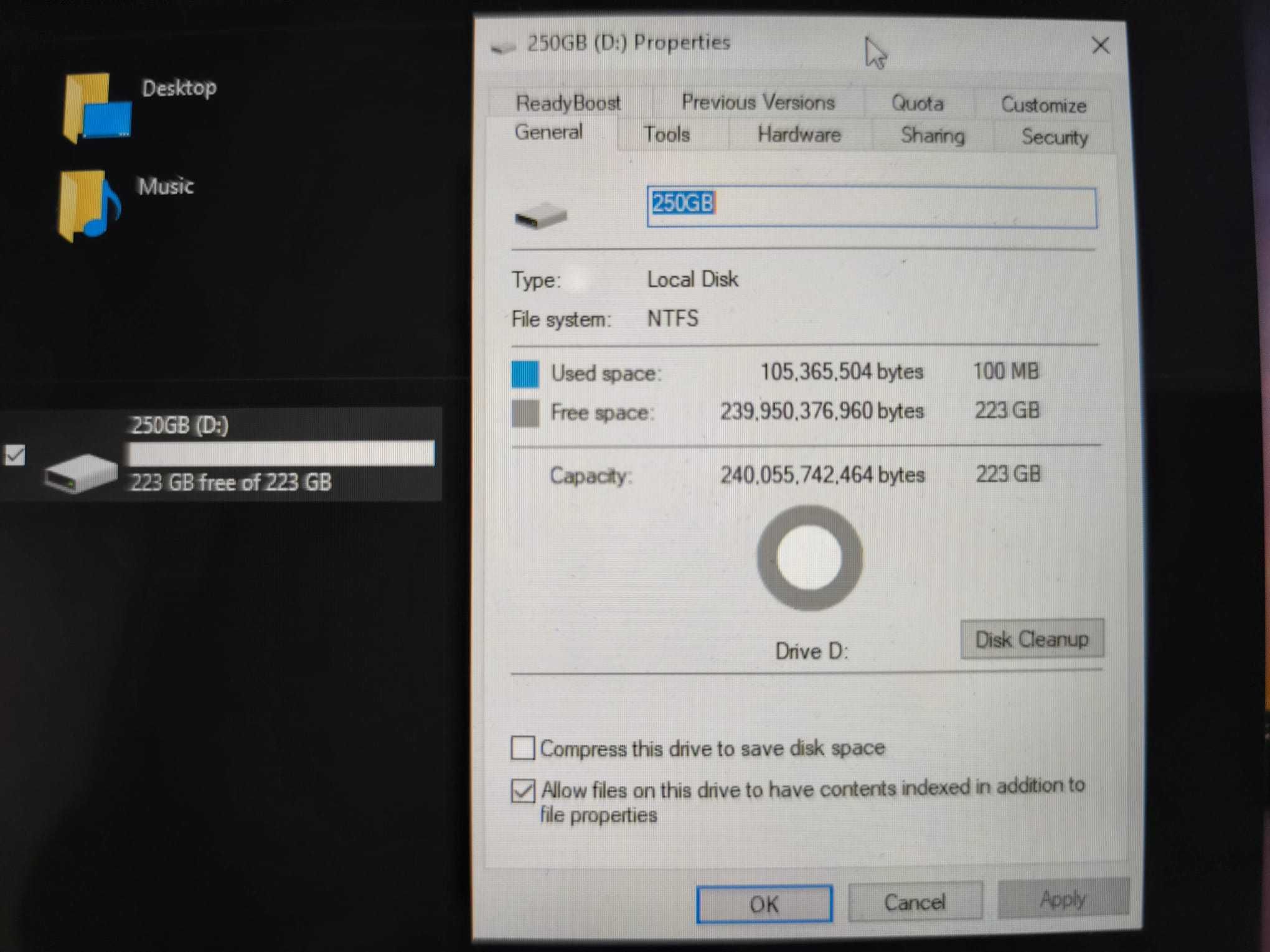 Disco Kingston SSD 250GB com caixa externa opcional