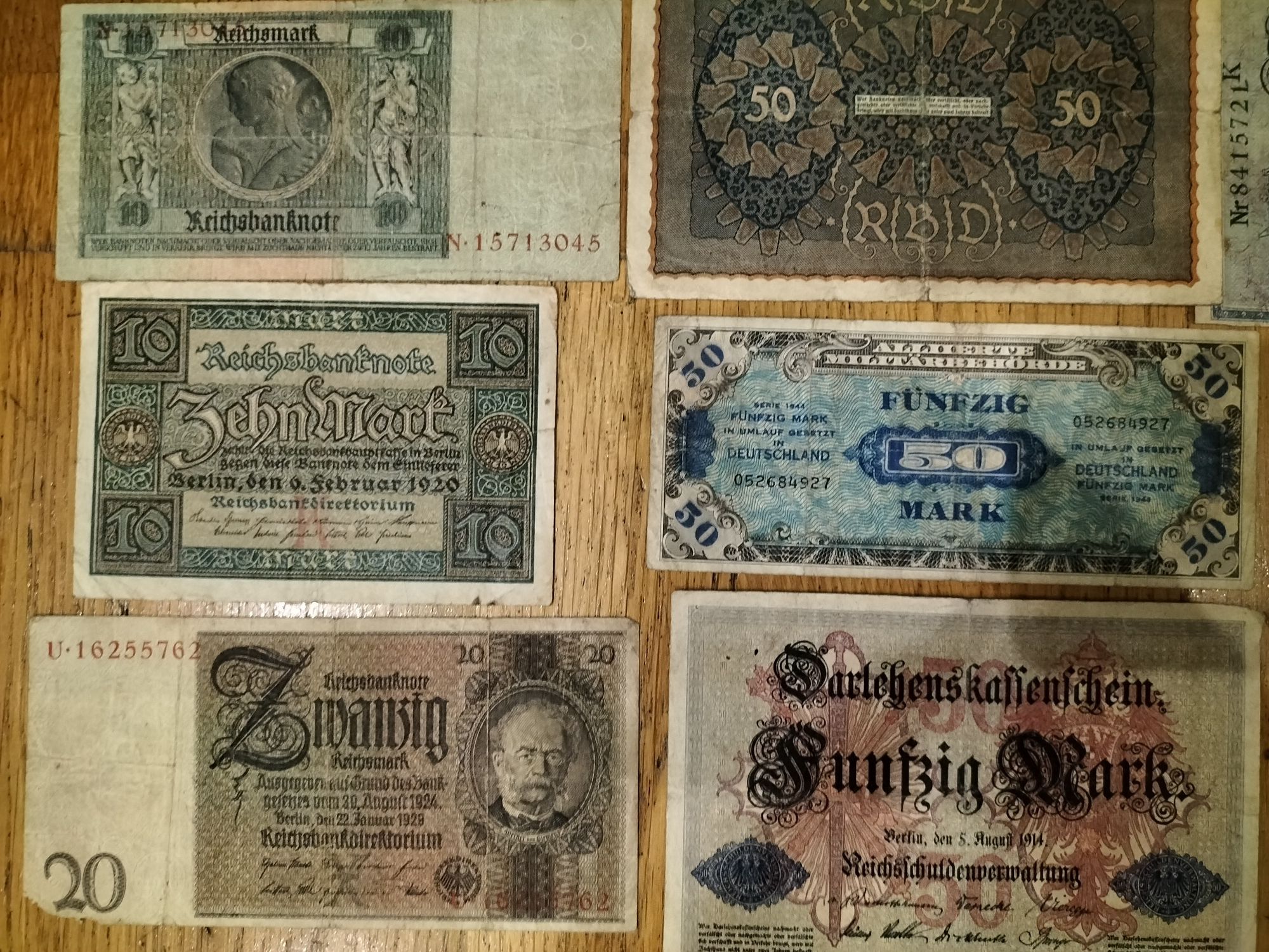 Stare banknoty marki niemieckie