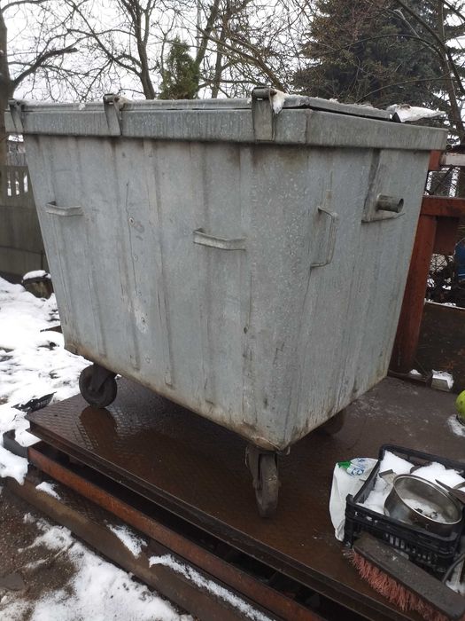 Stalowy kontener na śmieci, 1100 l