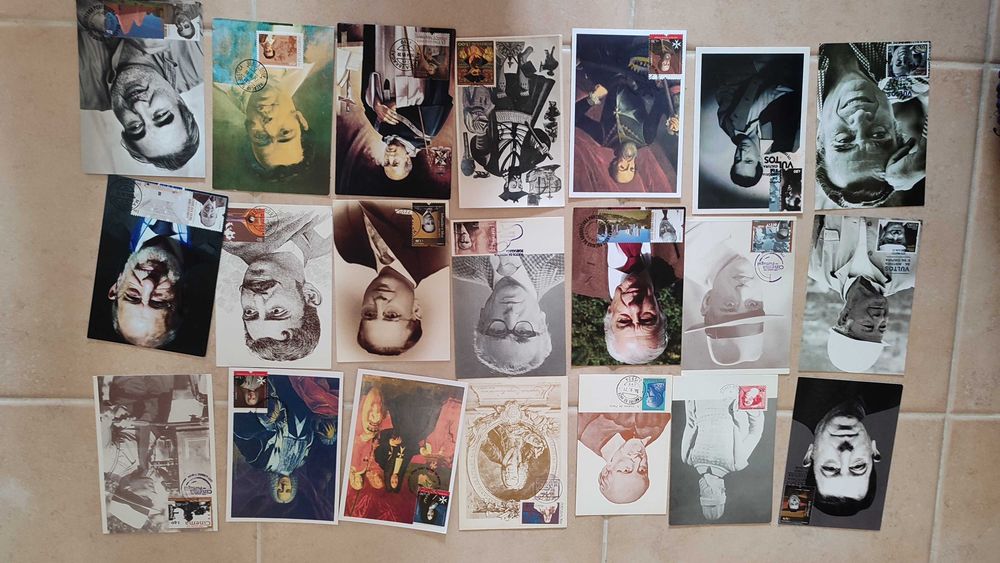 63 postais com selo e carimbo 1º dia-Tema Vultos da História e Cultura