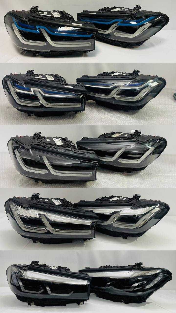 Фара Фары фари BMW 5 lci G30 G31 shadow laser led БМВ 5 г30 г31 лед бу