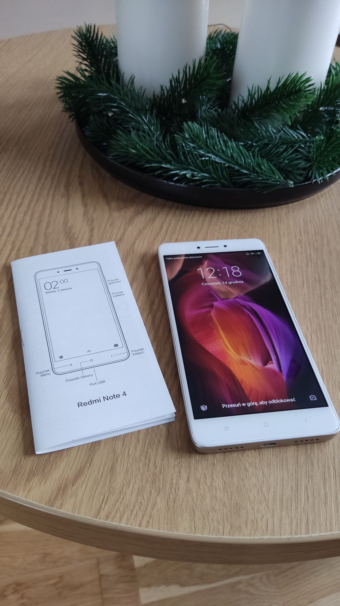 Biało-złoty telefon Redmi Note 4 3/32GB