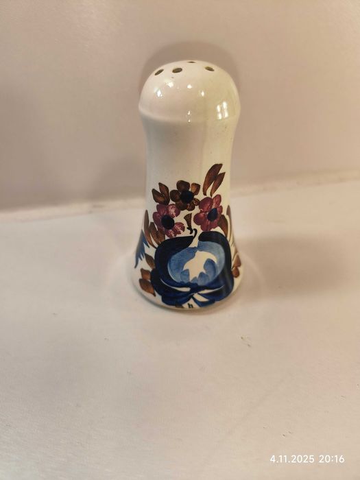 Solniczka Fajans Włocławek  wys 9,5cm CERAMIKA PRL