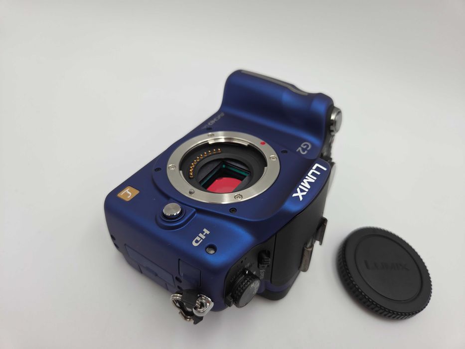 WYPRZEDAŻ Aparat Panasonic Lumix G2 body - niebieski - jak nowy