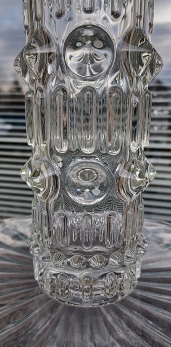 Piękny wazon grube szkło lata 70 Frantisek Peceny Union Glas Piękny !