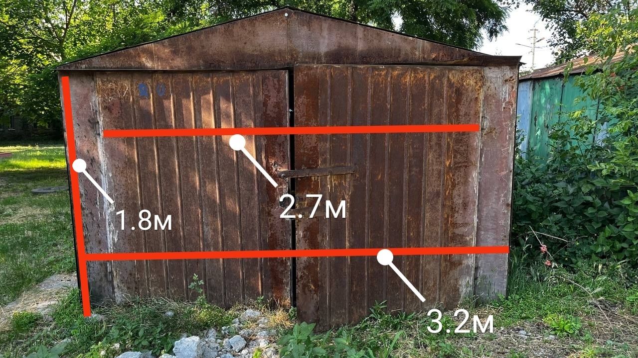 Продам разборной,металлический  гараж без места.
