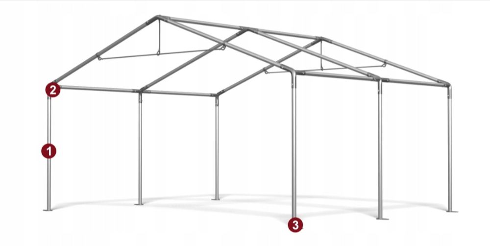Namiot handlowy 3x4m pawilon ogrodowy HOME