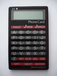 Seiko DF-210 - karta telefoniczna, kalkulator Retro