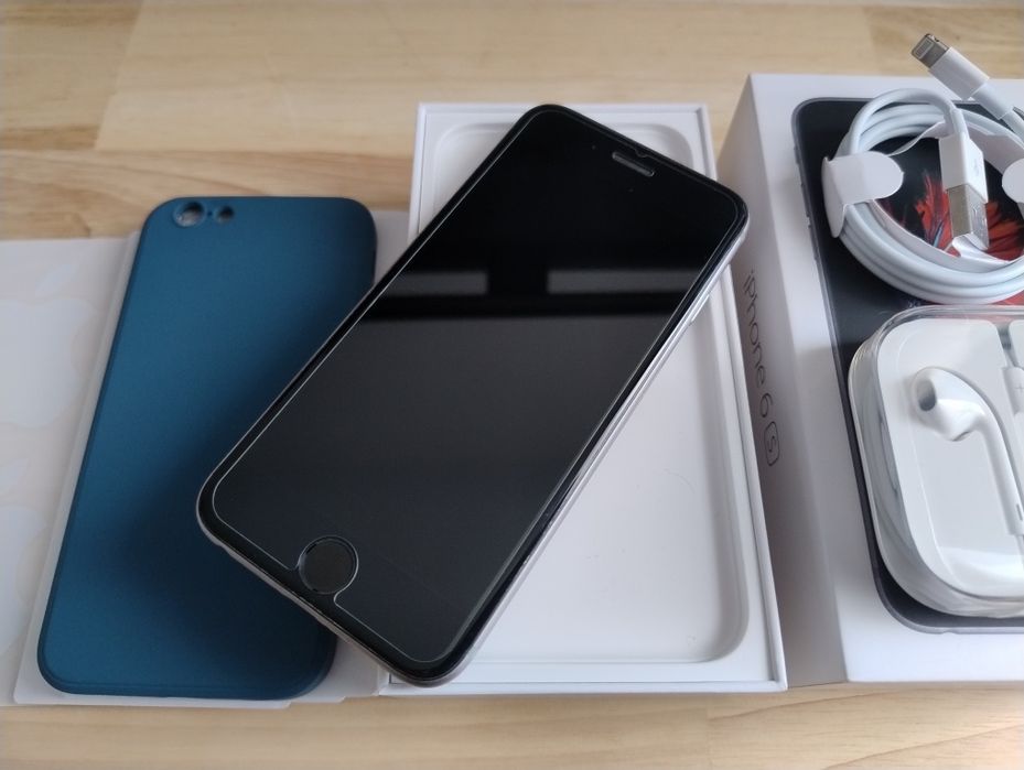 iPhone 6S 32GB Space Gray + case + sluchawki + kondycja 100%