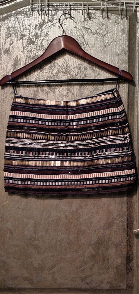 Spódnica cekiny Zara mini M