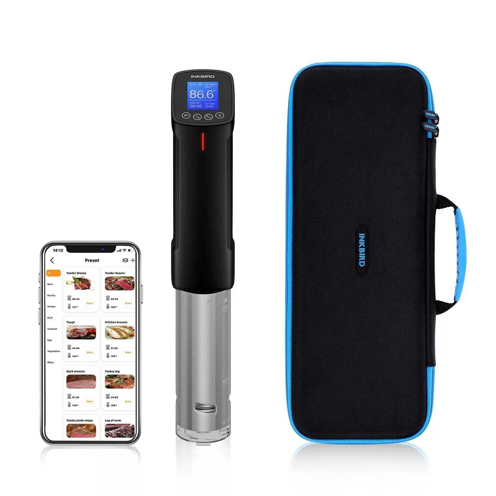 Термостат Caso Inkbird WiFi Silver Crest Су вид від Сувид Sous Vide