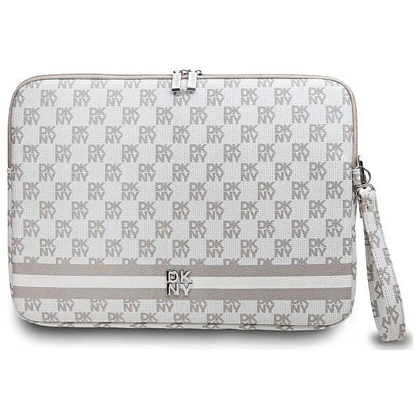 Pokrowiec na laptopa DKNY Sleeve Checkered Pattern Printed Stripes 16"
