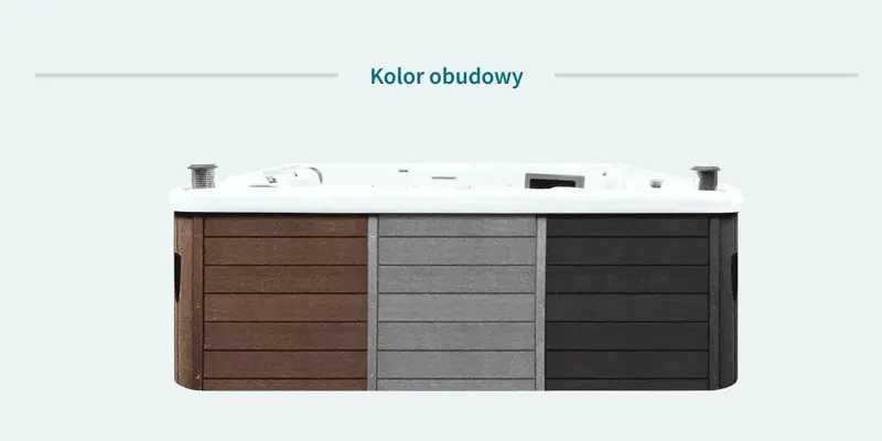 Jacuzzi ETERNAL nowoczesna 5 osobowa wanna spa Elysian Sunspa | ŻARY