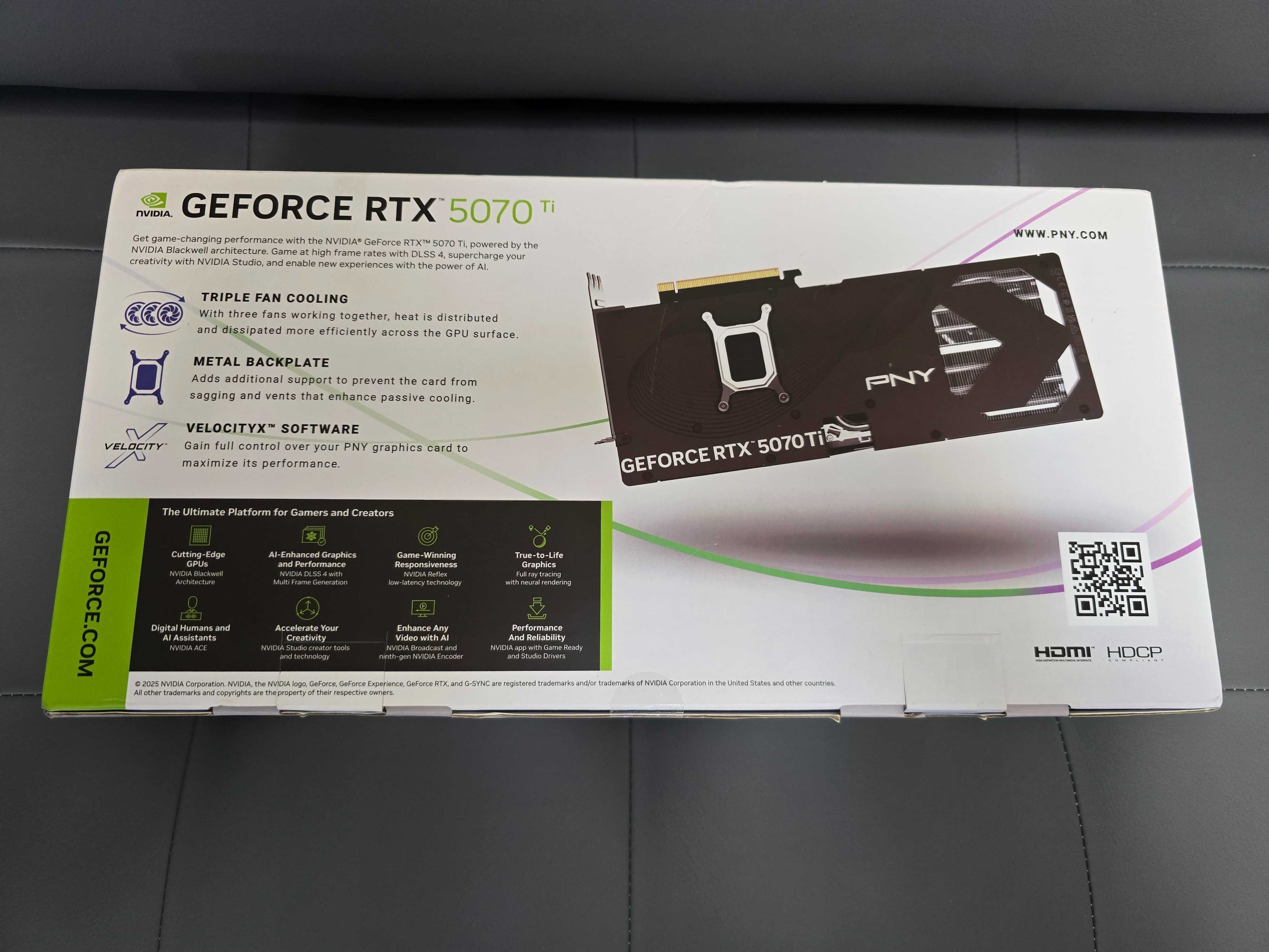 Відеокарта PNY GeForce RTX 5070Ti 16GB