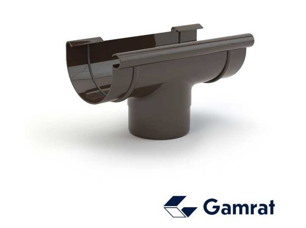 Lej spustowy rynna GAMRAT 150mm/110mm brąz