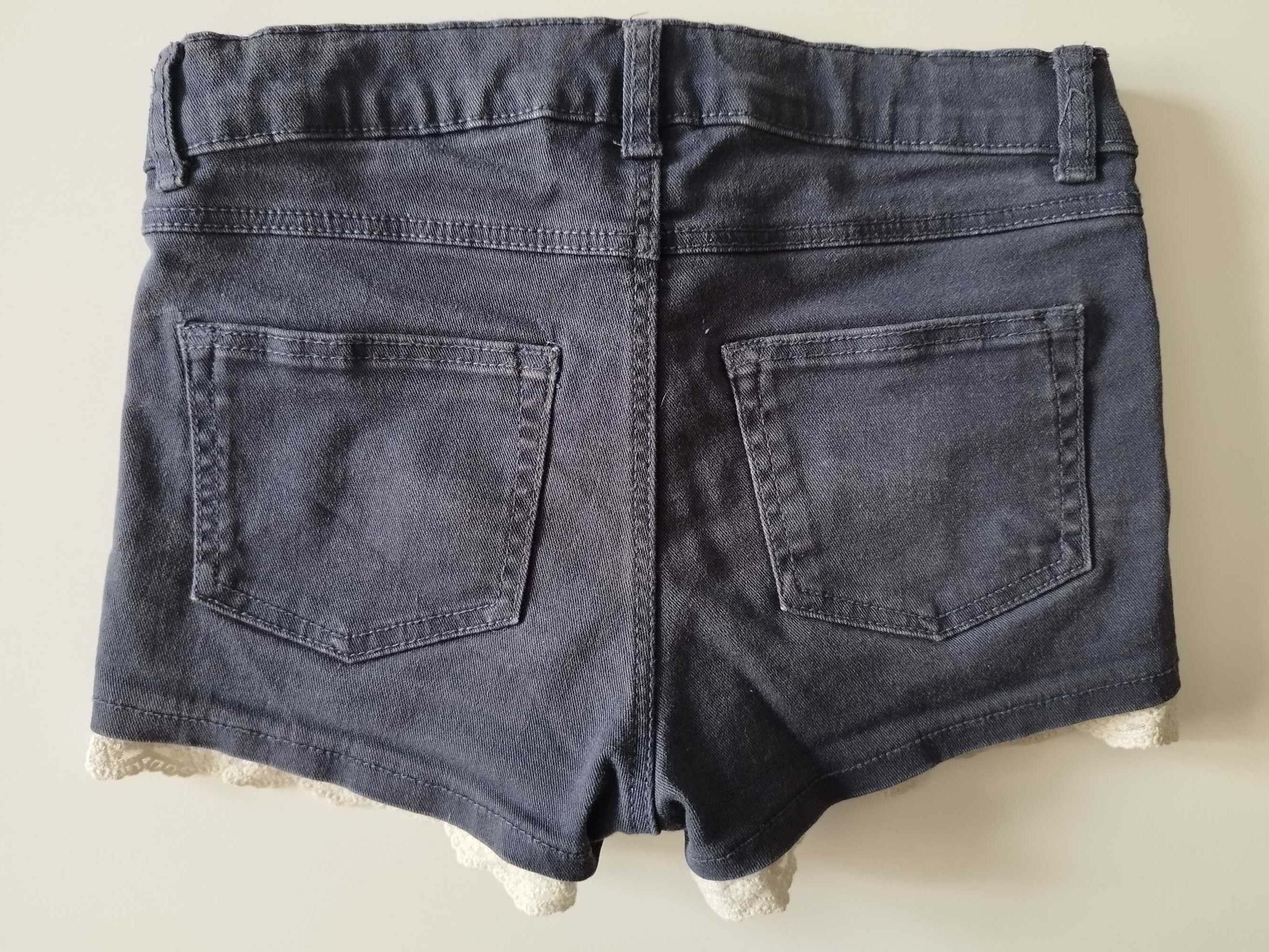 Spodenki jeansowe z koronką H&M rozm. 128