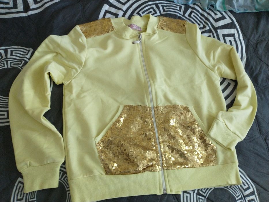 Bluza dla dziewczynki Your World cekin cekiny 152 cm