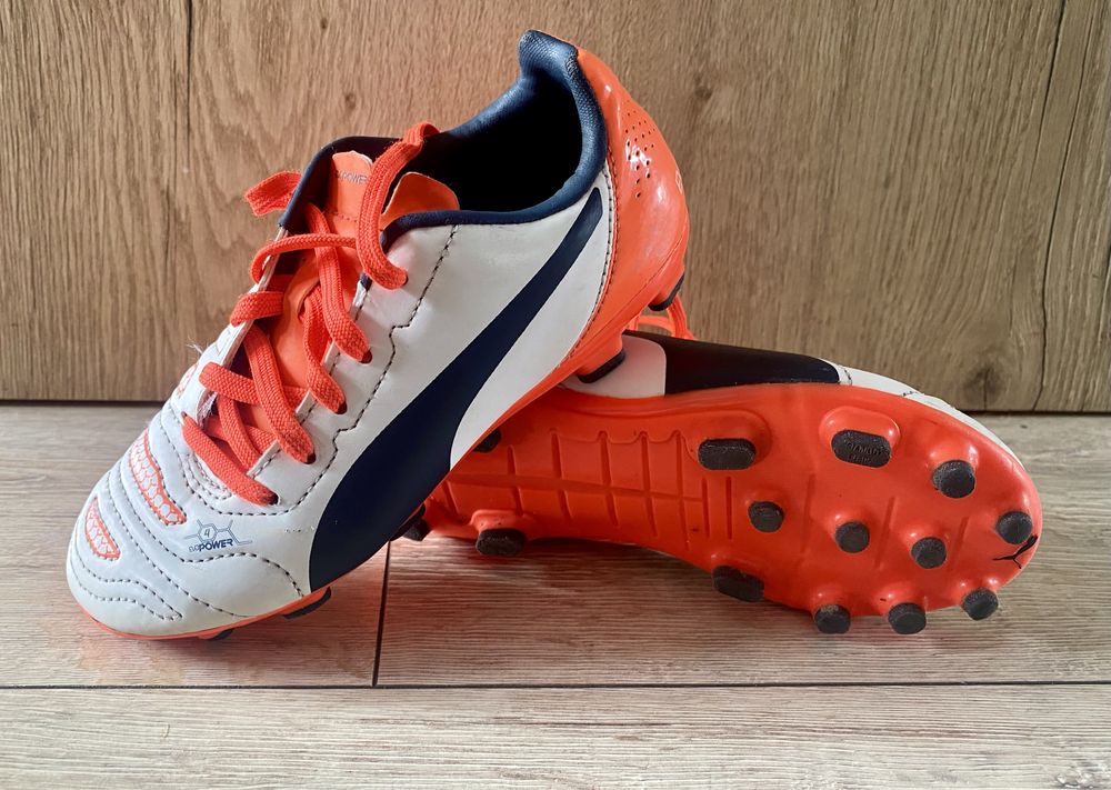 Buty piłkarskie Puma evoPower 4 dziecięce korki, lanki rozmiar 30